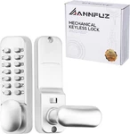 100% Mechanical Keyless Door Locks With Keypad Knob, Code Pearl Chrome. Fixed Price $79.70.