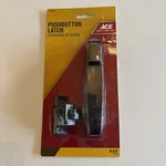 Ace Pushbutton Latch Handle Set Screen / Storm Door - Textured Black. Fixed Price $9.95.