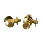 Design House Single Cylinder Keyed Door Knob And Deadbolt Combination Set. Fixed Price $22.00.