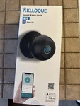 Klloque Smart Knob Lock K10B Black Fingerprint Access Phone & Mechanical Key. Fixed Price $40.00.