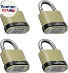 Outdoor Combination Heavy Duty Weatherproof Padlock, 4 Pack Re. Fixed Price $60.00.