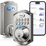 Teeho TE012W Wifi Smart Lock, Fingerprint Door With Built-in Matte Black. Fixed Price $52.50.
