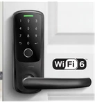 Ultraloq Latch 5 Fingerprint Smart Lever Lock Wi-fi Keypad App Keyed Black. Fixed Price $81.99.