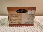Design House 783589 Single Cylinder Deadbolt Satin Nickel New. Fixed Price $10.00.