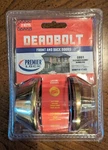 Premier Lock Deadbolt Front & Back Doors DB01 Solid Brass US3 Fin. Fixed Price $24.48.