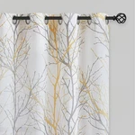Fmfunctex Linen Semi Sheer Curtains For Bedroom, Yellow White 84 Inc.... Fixed Price $55.39.
