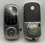 Yale Security Assure Lock Sl Satin Nickel Double-cylinder Deadbolt With Lighted. Fixed Price $95.00.
