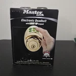 Master Lock DSKP0605 Keyless Entry Electronic Keypad Deadbolt Antique Brass. Fixed Price $64.87.