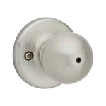 Kwikset Polo Satin Nickel Bed/bath Door Knob Featuring Microban Antimicrobial. Fixed Price $14.99.