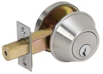 Tell Satin Nickel Steel Single Cylinder Deadbolt Grade 2 1-3/4" Door. Fixed Price $60.53.