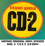 Stewart-warner CD-2 Vintage Original Vinyl Decal Sticker Instruments. Fixed Price $6.51.