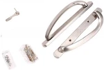 Truth Hardware 40.76.33.302 Brushed Nickel Sliding Patio Door Handle Set. Fixed Price $180.00.