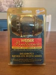 Vintage 1994 Weiser Brilliance Deadbolt Keyed On Both Sides No. Fixed Price $23.75.