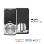 Lockly Pin Genie Pro Satin Nickel Wifi Smart Deadbolt Apple Home Key Siri Alexa. Fixed Price $116.99.