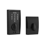 Electronic Deadbolt Lock Touchscreen Keypad Keyless Matte Black Schlage BE375. Fixed Price $209.99.
