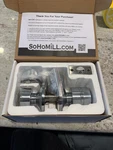 Sohomill Keyless Keypad Door Lock, Brushed Silver, Modern, Reversible Ansi 2. Fixed Price $41.00.
