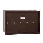 Salsbury Recessed Mounted Vertical Mailbox For Use With Usps Lock 5 Door Bronze. Fixed Price $607.59.