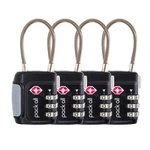 Tsa Approved Cable Luggage 3 Digit Combination Padlocks, Travel F.... Fixed Price $35.61.