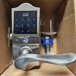 Emtek E4002US15 Emtouch Electronic Keypad Left Leverset Satin Nickel (for Parts). Fixed Price $75.00.