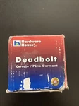 Hardware House Single Cylinder Deadbolt. Polished Brass. #12-9684. Fixed Price $14.99.