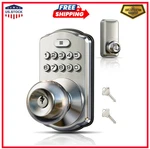 Keypad Door Knob Lock, Keyless Entry Digital With Handle, Electronic Kno.... Fixed Price $64.49.