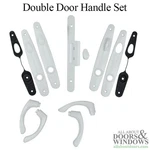 Andersen Tribeca Hardware Kit Double Door Non-keyed White Blemished. Fixed Price $225.00.