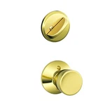 Schlage F59-BEL-605 Bell Interior Knob With Deadbolt, Bright Brass (. Fixed Price $90.73.