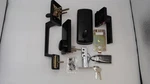 Blacksmith Wifi Smart Keyless Entry Door Lock Set W/front Handle PC1722523. Fixed Price $53.99.