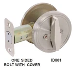 Cal-royal ID-801 US26D Brushed Chrome One-side Deadbolt With Blank Plate. Fixed Price $19.86.