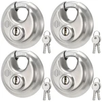 Heavy Duty Padlock With 70MM Stainless Steel Commercial Discus Keyed. Fixed Price $49.02.