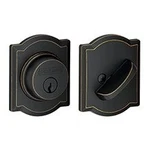 Schlage B60 716 Camelot Single Cylinder Deadbolt Aged Bronze. Fixed Price $77.99.