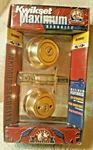 Kwikset 975 3 Cp Max. Security Double-cylinder Keyed 2 Side Deadbolt,brass. Fixed Price $20.00.