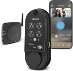 Lockly Vision Smart With Hd Video Doorbell, No Monthly Fee- Matte Black. Fixed Price $129.90.