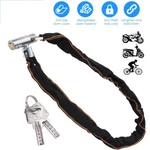 Motorcycle Bike Bicycle Anti-theft Chain Padlock Security W/ Key. Fixed Price $8.98.