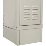 Hallowell KCSB18PT Steel Locker Accessory - Closed Side Base 18""D X 6""H Tan. Fixed Price $23.65.