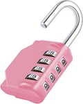 Zhege Combination Lock, 4 Digit Padlock Outdoor, 1P, Pink. Fixed Price $11.98.