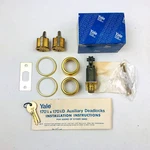 Yale Tubular Deadlock 6 Pin Cylinder Locks 170 1/4 US03 Bright Brass KA2 New Nos. Fixed Price $40.04.