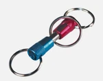 Hillman Metal Blue/pink Pull Part Valet W/3 - 1" Split Rings Key Chain Pk. Fixed Price $14.99.