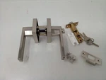 Probrico Satin Nickel Keyed Door Levers, Square Entry Lockset Front Office. Fixed Price $25.99.