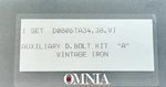 Omnia Auxiliary D0806TA43.38.VI Deadbolt Kit Vintage Iron. Fixed Price $100.00.