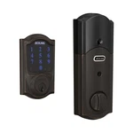 Smart Deadbolt Lock Touchscreen Keypad Wave Aged Bronze BE469ZPCAM716 Schlage. Fixed Price $299.99.
