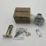 (qty 2) Kwikset 96600-576 Single Cyl Deadbolt Satin Chrome 26D Smt Rcal Rcs. Fixed Price $24.22.