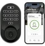 Kwikset Halo Matte Black Keypad Wi-fi Electronic Lock Deadbolt W/ Smartkey. Fixed Price $135.99.