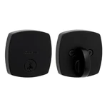 Kwikset Midtown Matte Black Single Cylinder Deadbolt W/ Smartkey Security. Fixed Price $17.95.