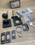 Kwikset 158SQT-514S.STRKP Halifax Sq. Single Cylinder Deadbolt-matte Black *read. Fixed Price $19.99.
