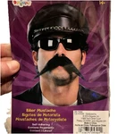 Self Adhesive Black Biker Mustache Facial Hair Cosplay Halloween Theater New. Fixed Price $5.95.