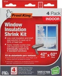 Frost King Shrink Film Window Kit Pack, Clear Transparent Insulation V73/4T. Fixed Price $11.49.