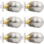 Probrico Passage Door Knobs Brushed Nickel Interior Keyless Round .... Fixed Price $47.91.
