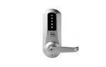 5000 Series Mechanical Pushbutton Cylindrical Lever Lock, Bright Polished Brass. Fixed Price $726.27.