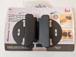 Fenix Heavy Metal Black Steel Locking Jamb Handle Padlock Protector 406BK12. Fixed Price $14.99.